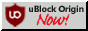 88x31 button that says uBlock Origin Now!